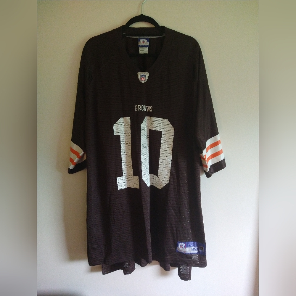 NFL Cleveland Browns Brady Quinn #10 Home Color Reebok Jersey 3XL Amazing - Picture 2 of 7